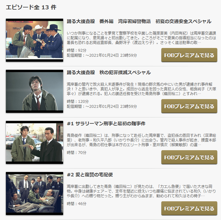 踊る大捜査線の動画をpandoraやdailymotionの代わりに無料で視聴する方法は Nomore違法動画